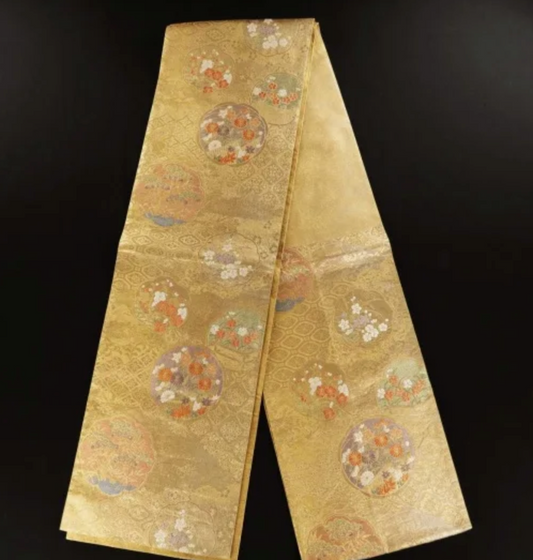 Obi: Silk Haori Belt | Bag Belts, Metal Threads, Mirror Back Letters